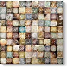 aklow akyoleticaret Allah'ın 99 Ismi Esma-Ül Hüsna 100 x 100