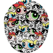 Şanal Iyi Fikirler Powerpuff Desenli Bilek Destekli Mouse Pad