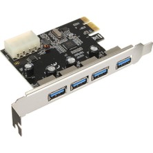 Şanal Alfais AL-4538 Pci-E Express 4 Port USB 3.0 Kart