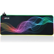 Şanal Gameraider Gen Xxl Rgb Kaydırmaz Kauçuk Taban Mikrofiber Mouse Pad Siyah 90X40CM