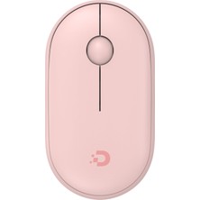 Şanal Daxi MX300 Mobile Pro Sessiz Kablosuz Mouse Bluetooth ve 2.4ghz Wireless Bağlantı (Pembe)