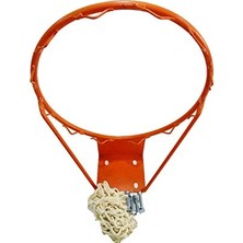 aklow akyoleticaret Midi Kancalı 37 cm Sabit Basketbol Çemberi 4 mm Floş Ip Basketbol Filesi Hediyeli