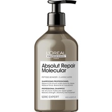Şanal L'oréal Professionnel Moleküler Tamir Şampuanı | Son Derece Kuru Hasarlı Saçlar Için | Peptidler Bonder | Amino Asitler | Saç Onarımı ve Giderme Dayanımı | Bağları Güçlendirme | Sülfatsız