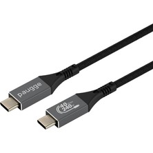 Şanal Paugge USB 4 Kablo - 40GBPS, USB C Görüntü, Ses, Data ve Şarj Kablosu - 8k 60Hz, 4K 144Hz /120Hz / 60Hz, Hdr (2 Metre)