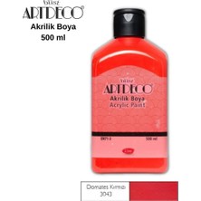 Meschain Meschaın Artdeco Akrilik Boya 500ML 3043 Domates Kırmızı