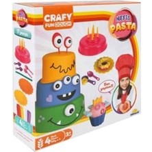 aklow akyoleticaret S00002013 Crafy Nefis Pasta Oyun Hamur Seti, 200 G, 17 Parça