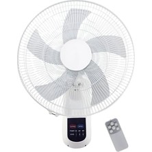 aklow akyoleticaret Duvar Vantilatörü Kumandalı Beyaz, 50 W