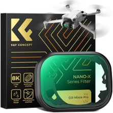 aklow akyoleticaret Djı Mini 4 Pro Uyumlu Uv Filtre; 28 Katmanlı Nano Kaplama