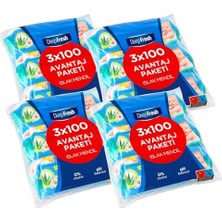 aklow akyoleticaret Islak Mendil, 3X100'LÜ x 4 Adet, 1200 Yaprak