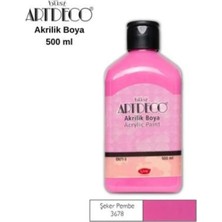Meschain Meschaın Artdeco Akrilik Boya 500ML 3678 Şeker Pembe