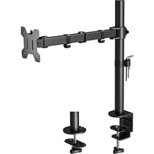 aklow akyoleticaret 13-32 Inç Yüksekliği Ayarlanabilir Tekli Monitör Kolu, 10 Kg’a Kadar, Vesa 75X75/100X100