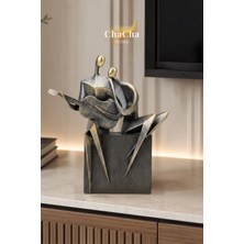 ChaCha Home Serenade | Soyut Gitarist Çift Dekoratif Heykel - Modern Masaüstü Obje - Ev Ofis Hediyesi 22X25 cm