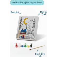 Tabdiko Hilal ve Mavi Kubbeli Cami Şövalesiz Boya Seti 20X20