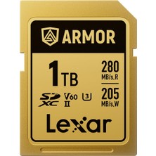 Şanal Lexar 1tb LSDAMGL001T-RNNNG Pro Armor Gold 280MBS Read / 210MBS Write Sd Kart