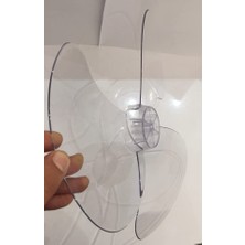 aklow akyoleticaret Ufo Vantilatör Pervanesi Sert Pastik (Mika) Güçlü Sessiz Üfleme, 1 Adet