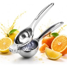 aklow akyoleticaret Limon Sıkacağı Paslanmaz Çelik; Manuel Narenciye Presi, Portakal Mandalina Için El Tipi Meyve Suyu Aparatı, Dayanıklı Metal Gövde, Ergonomik Tutma Saplı Mutfak Yardımcısı