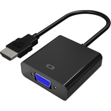 aklow akyoleticaret CHB021 HDMI - VGA Çevirici Dönüştürücü 3.5 mm Aux Ses Destekli
