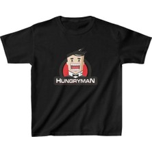 Tarz Yeri Unisex Çocuk Baskılı T-Shirt - Siyah