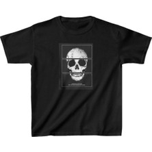 Tarz Yeri Unisex Çocuk Baskılı T-Shirt - Siyah