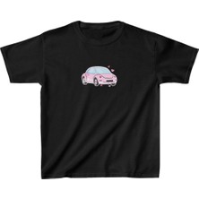 Tarz Yeri Unisex Çocuk Baskılı T-Shirt - Siyah