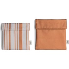aklow akyoleticaret Tekrar Kullanılabilir Sandviç Çantası, 2'li Set, Caramel 1060209