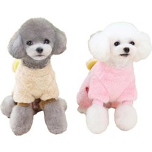 Şanal Glipet Ayıcıklı Polar Köpek Kıyafeti Bej Xl