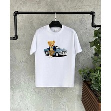 Tarz Yeri Unisex Çocuk Baskılı T-Shirt - Beyaz