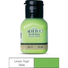 Meschain Meschaın Artdeco Akrilik Boya 25ML 3666 Limon Yeşili