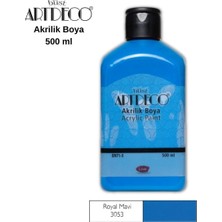 Meschain Meschaın Artdeco Akrilik Boya 500ML 3053 Royal Mavi