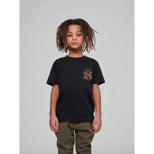 Tarz Yeri Çocuk Unisex Baskılı T-Shirt - Siyah
