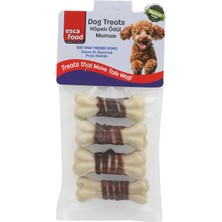 Şanal Esca Food Dana Etli Pres Kemik 7 Santimetre 25 Gram 4'lü Köpek Ödül Maması