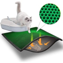 aklow akyoleticaret Kedi Kumu Paspası (60X90, Yeşil)
