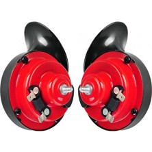 aklow akyoleticaret Salyangoz Korna 12V 118 Db, Çift Fişli, 2'li Paket