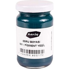 aklow akyoleticaret Ebru Boyası Pigment, Yeşil, 105 ml