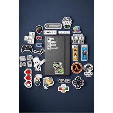 aklow akyoleticaret Gamer Gaming Oyuncu Sticker Paketi/bullet Journal Defter Çıkartma Ajanda Laptop Etiket, 986746153465416