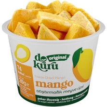 aklow akyoleticaret Original Mango Atıştırmalık Meyve Cipsi - Dondurularak Kurutulmuş Mango - 20 G