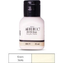Meschain Meschaın Artdeco Akrilik Boya 25ML 3646 Krem