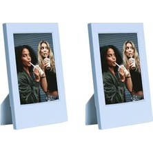 aklow akyoleticaret Çerçeve, Mini Film Uyumlu Mavi 2'li Klasik Fotoğraf Seti