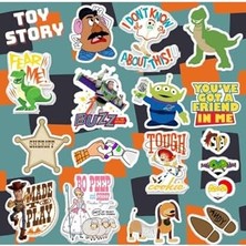 aklow akyoleticaret Toy Story Sticker Seti-1, Laptop Notebook Telefon Etiket