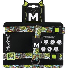 Şanal M-Pets Urban Style Multicolor Active Köpek Göğüs Tasması (M)