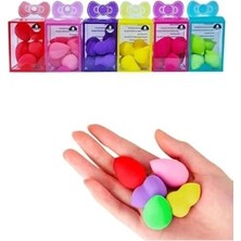 aklow akyoleticaret 6'lı Mavi Mini Makyaj Süngeri