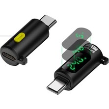 aklow akyoleticaret 240W Dijital Göstergeli Type-C To Type-C 80GBPS 8K@60Hz Hızlı Şarj Mini Otgza