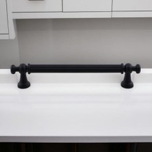 aklow akyoleticaret Selçuklu Siyah Metal Kulp 160 mm Mobilya Çekmece Mutfak Dolabı Dolap Kapak Kulpları Kulb Kulpu