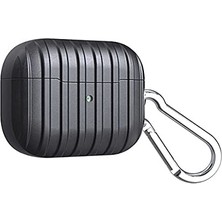 aklow akyoleticaret Apple ile Uyumlu Airpods Pro Airbag 21 Kılıf, Siyah