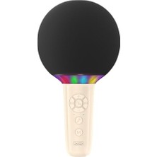 aklow akyoleticaret Lollipop Pro Bluetooth Kablosuz Mikrofon; BE50-7W Güç, 1200 Mah Li-Ion Batarya, Usb-C Şarj, 600Hz-12kHz, 10M Mesafe, 20 Cm, 297 G, Bej