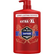 aklow akyoleticaret Jeli ve Şampuan Ekstra-Xl 1000 ml Captain Erkekler Için Duş