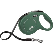 Şanal Flexi® Classic M Kayış 5 M Zeytin Yeşili, 25 Kg'a Kadar Köpekler Için Rulo Ip