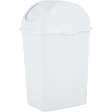 aklow akyoleticaret 2,6 L Küçük Slim Çöp Kovası, Beyaz