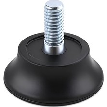 aklow akyoleticaret 10 Adet M6 6 mm Siyah 2.5 cm Bingo Rotil Ayak Ayakları Civatalı Profil Ayağı