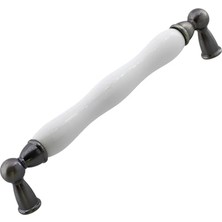 aklow akyoleticaret Porselen Antik Nikel Mobilya Çekmece, Mutfak Dolabı ve Kapak Kulpu 160 mm